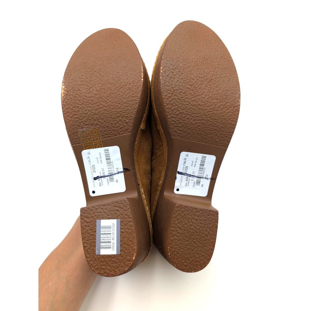 Antelope Sonja Clogs Suede Platform Block Heel Women's Brown Size US9.5 EU40 - Picture 8 of 12
